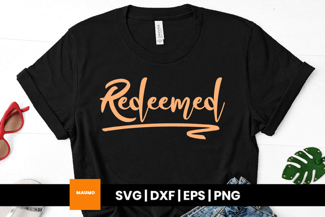 Redeemed religious svg quote SVG Maumo Designs 