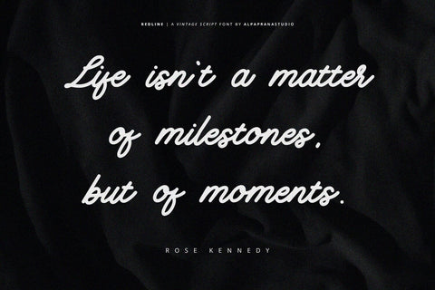 Redline - Vintage Script Font Font Alpaprana Studio 