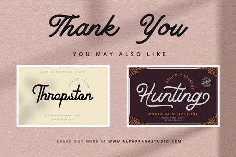 Redline - Vintage Script Font Font Alpaprana Studio 