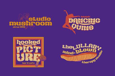 Redsema | Groovy Retro Font Font twinletter 