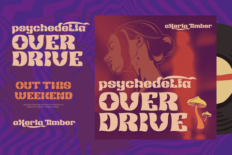 Redsema | Groovy Retro Font Font twinletter 