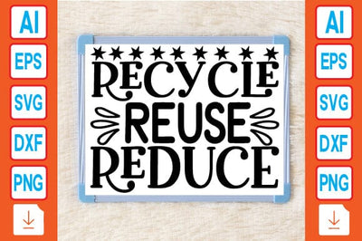 Reduce Reuse Recycle SVG Craftlabsvg24 
