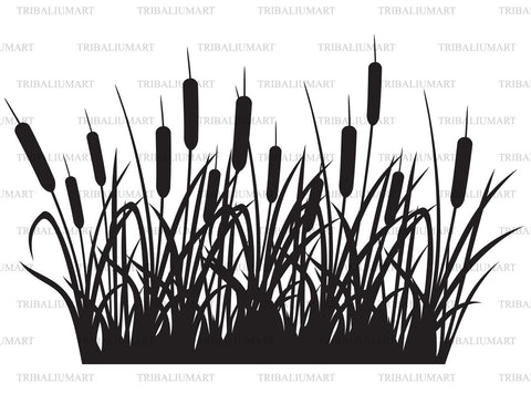 Reeds silhouette design SVG TribaliumArtSF 