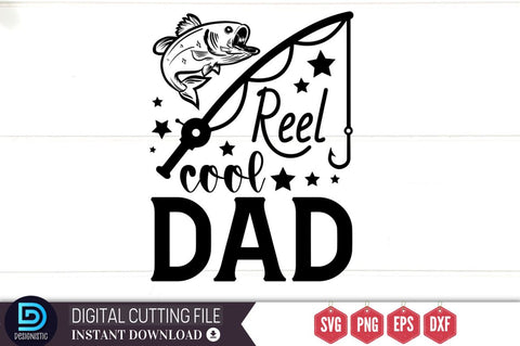 Reel cool dad SVG SVG DESIGNISTIC 