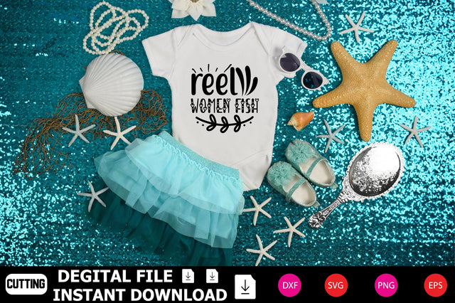 Reel Women Fish SVG Shahin alam 
