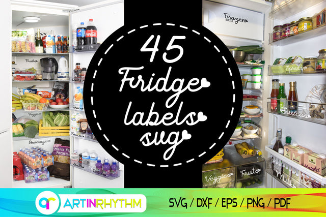Refrigerator labels svg bundle SVG Artinrhythm shop 