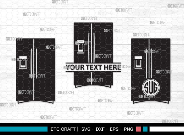 Refrigerator Monogram SVG, Retro Refrigerator Svg, Freezer Svg, Fridge Svg, Refrigerator Stencil Svg, Refrigerator Icon Freezer Svg, Refrigerator Monogram SVG ETC Craft 