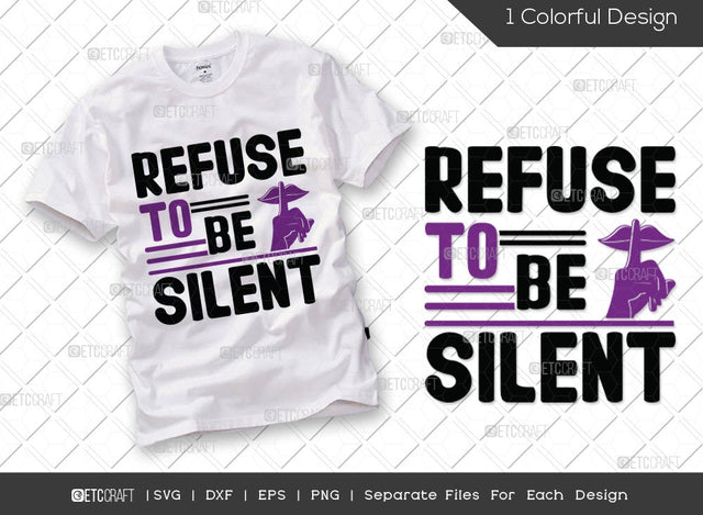 Refuse To Be Silent SVG Cut File | Civil Rights Day Svg | Activism Svg | Human Rights Svg | Inspirational Svg | Motivational Svg | Anti Racism Svg | Civil Rights Quote SVG ETC Craft 