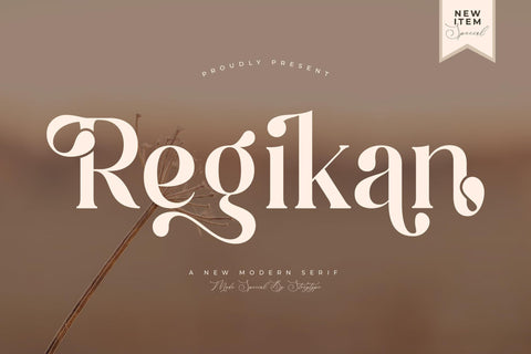Regikan Typeface Font Storytype Studio 
