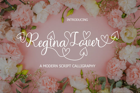 Regina Lover Script Font mahyud creatif 