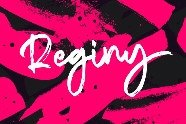 Reginy - Textured Brush Font Font StringLabs 