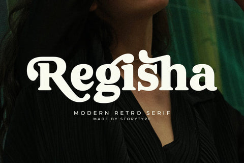 Regisha Typeface Font Storytype Studio 