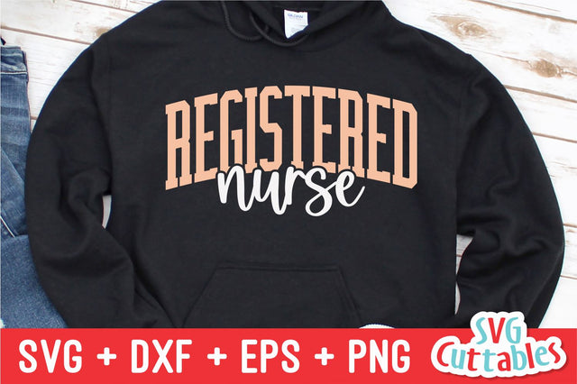 Registered Nurse Cut File - Nurse svg - dxf - eps - Cut File - Nurse Shirt svg - Silhouette - Cricut File - Digital Download SVG Svg Cuttables 