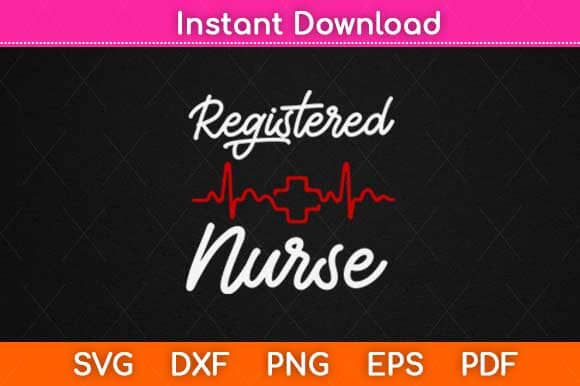 Registered Nurse Svg Design SVG artprintfile 