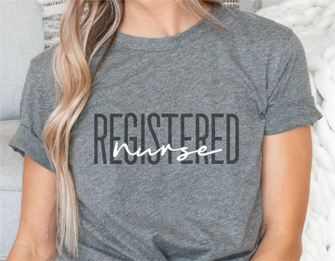 Registered Nurse Svg, RN Svg, Nurse Svg, Png Eps Ai Dxf Svg, Cricut Cut Files, Silhouette, Sublimation, Digital Download, Svg Nurse SVG Midday SVG 