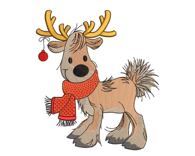 Reindeer #4 Machine Embroidery Design Embroidery/Applique DESIGNS Canada Embroidery 