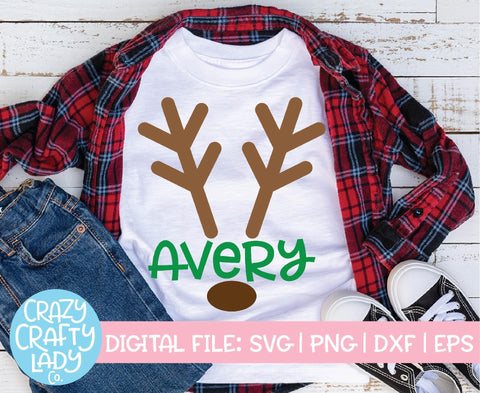 Reindeer Antlers | Christmas SVG Cut File SVG Crazy Crafty Lady Co. 