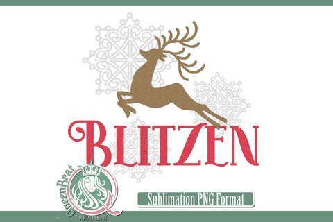 Reindeer Bundle Sublimation Sublimation QueenBrat Digital Designs 