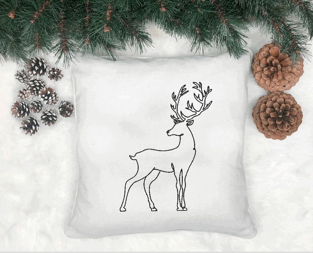 Reindeer, Christmas Deer Machine Embroidery Embroidery/Applique DESIGNS Canada Embroidery 
