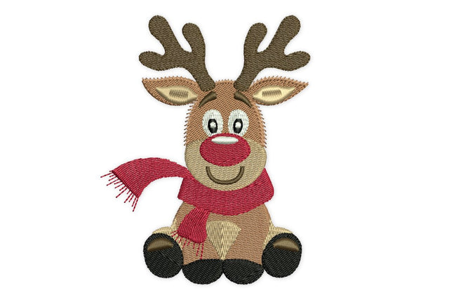 Reindeer Christmas Embroidery Design Embroidery/Applique DESIGNS NextEmbroidery 