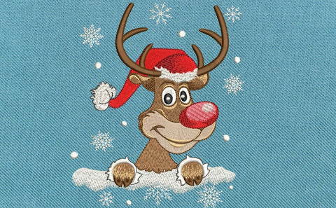 Reindeer Christmas Machine Embroidery design, Holiday Embroidery. Embroidery/Applique DESIGNS ArtEMByNatalia 