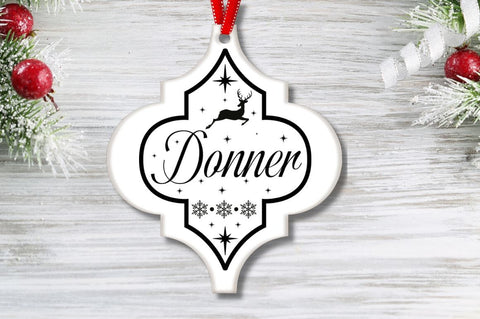 Reindeer Christmas Ornament SVG Bundle SVG DESIGNISTIC 