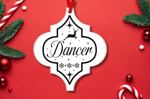 Reindeer Christmas Ornament SVG Bundle SVG DESIGNISTIC 