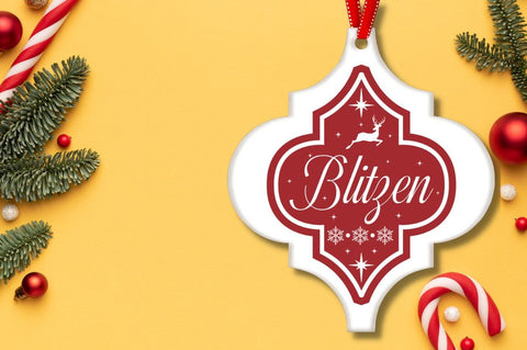 Reindeer Christmas Ornament SVG Bundle SVG DESIGNISTIC 