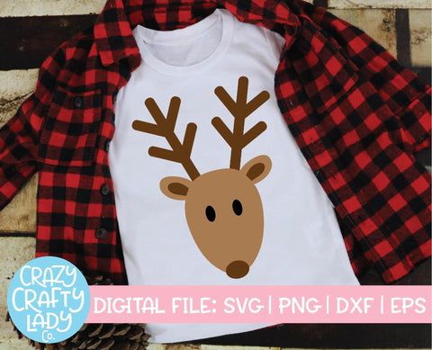 Reindeer | Christmas SVG Cut File SVG Crazy Crafty Lady Co. 