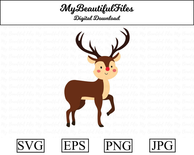 reindeer - christmas SVG MyBeautifulFiles 