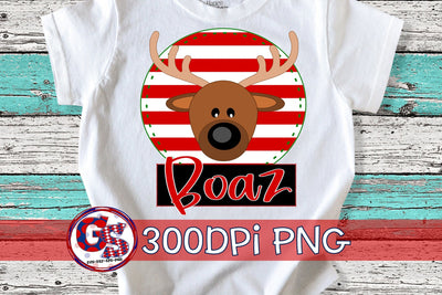 Reindeer Circle Design with Name Boxes PNG for Sublimation-Christmas PNG Sublimation Greedy Stitches 