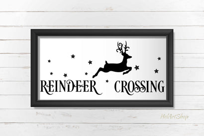 Reindeer Crossing svg SVG _HelArtShop_ 