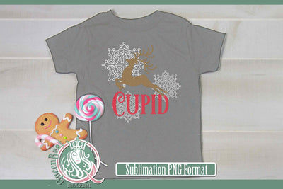 Reindeer-Cupid Sublimation Sublimation QueenBrat Digital Designs 