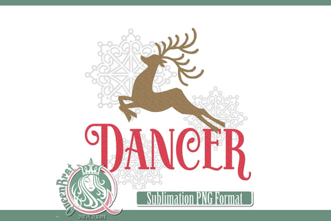 Reindeer-Dancer Sublimation Sublimation QueenBrat Digital Designs 