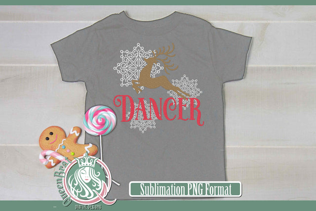 Reindeer-Dancer Sublimation Sublimation QueenBrat Digital Designs 