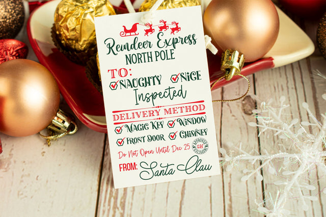 Reindeer express north pole to naughty SVG Design SVG Regulrcrative 