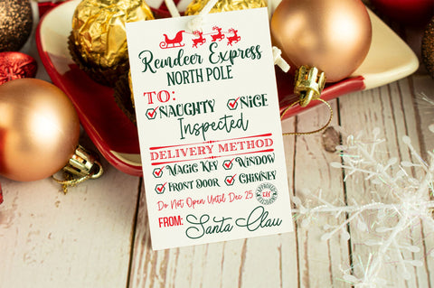 Reindeer express north pole to naughty SVG Design SVG Regulrcrative 