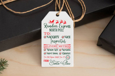 Reindeer express north pole to naughty SVG Design SVG Regulrcrative 