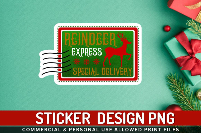 Reindeer express special Sublimation PNG Sublimation Regulrcrative 