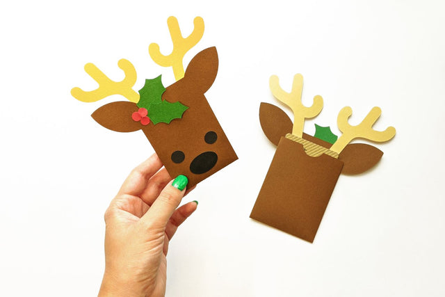 Reindeer Face Gift Card Holder SVG SVG Risa Rocks It 