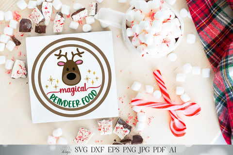 Reindeer Food SVG | Reindeer SVG | Christmas SVG | Reindeer Snack svg | dxf and more! | Create Stickers & More SVG Diva Watts Designs 