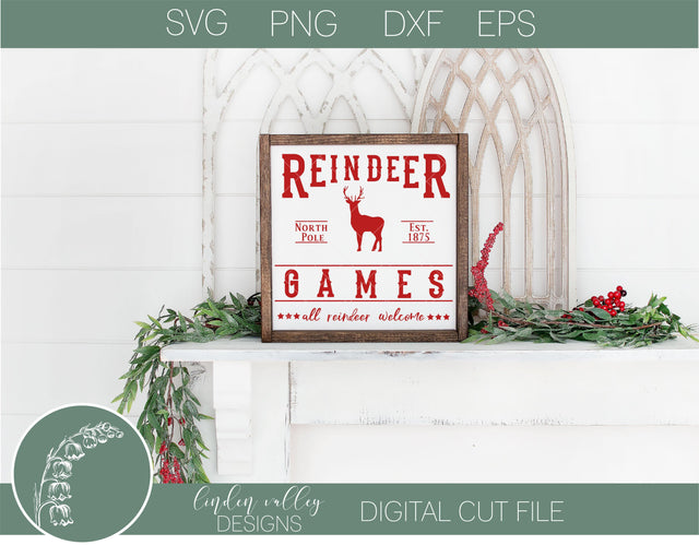 Reindeer Games SVG SVG Linden Valley Designs 