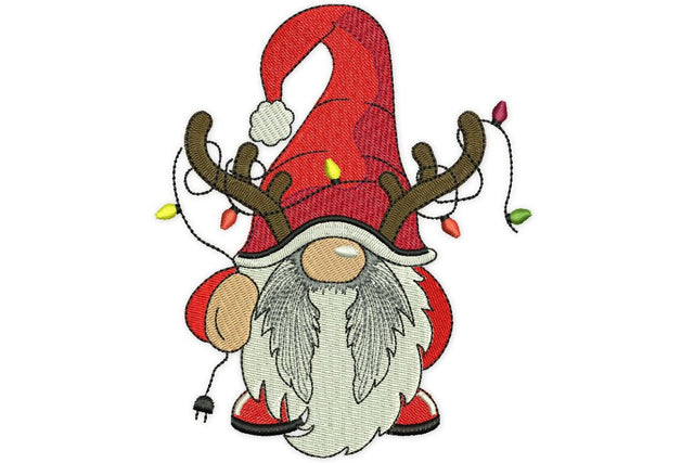 Reindeer Gnome Embroidery Design, Merry Christmas Embroidery Designs, Christmas ornaments machine embroidery design, holiday embroidery Embroidery/Applique DESIGNS NextEmbroidery 