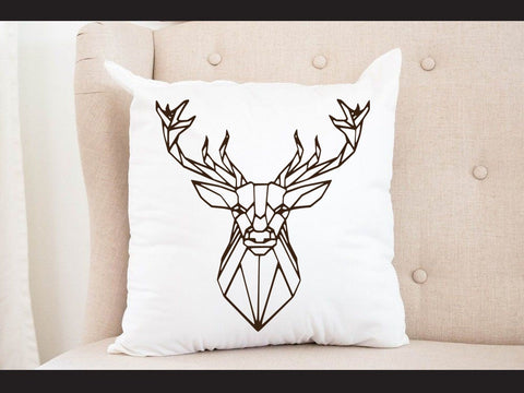 Reindeer Head Geomatical Print SVG Johan Ru designs 