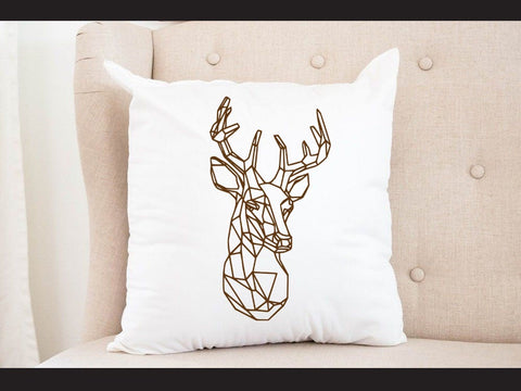 Reindeer Head Geomatical Print SVG Johan Ru designs 