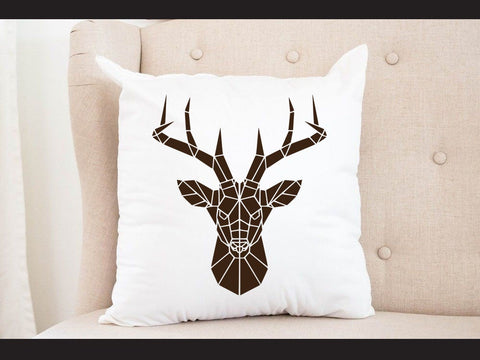 Reindeer Head Geomatical Print SVG Johan Ru designs 