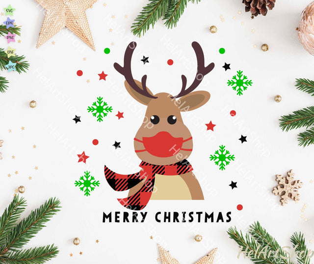 Reindeer Mask SVG SVG _HelArtShop_ 