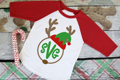 Reindeer Monogram Bundle SVG Morgan Day Designs