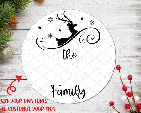Reindeer Name Sign Door Hanger SVG | Christmas SVG | Christmas Door Hanger svg | Reindeer Door Hanger SVG | Reindeer Sign svg | Winter svg SVG What A Gem SVG 