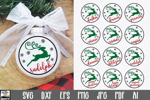 Reindeer Names Bundle - 16 Christmas SVG Files SVG Old Market 